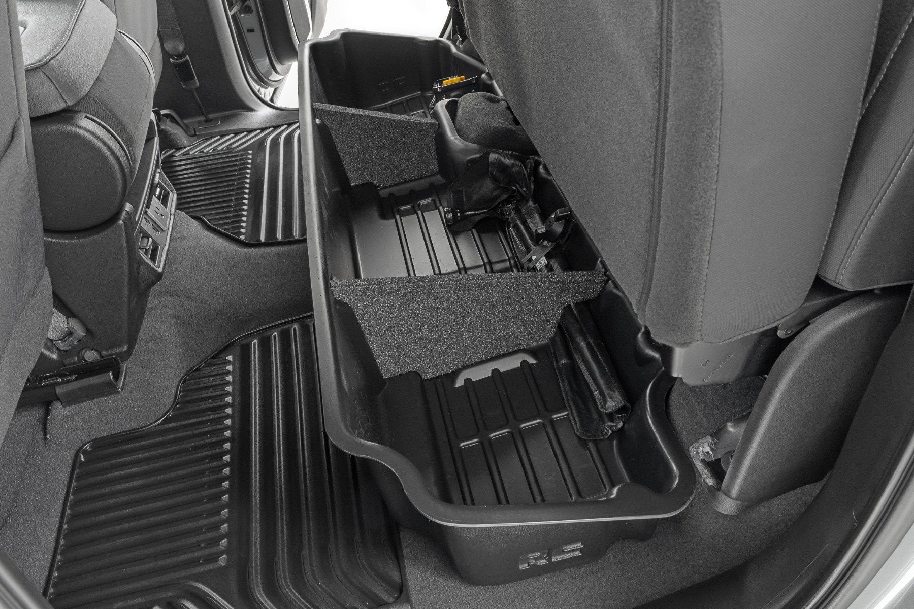 Rough Country Under Seat Storage | Double Cab | Chevy/GMC 1500/2500HD/3500HD (19-26)