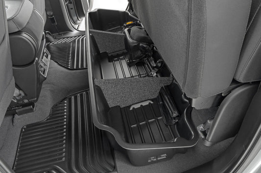 Rough Country Under Seat Storage | Double Cab | Chevy/GMC 1500/2500HD/3500HD (19-26)
