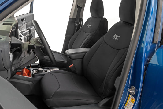 Rough Country Seat Covers | FR & RR W/O Armrest | Crew Cab | Ford Maverick 2WD/4WD (22-26)