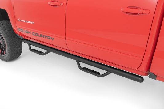 Rough Country Nerf Steps | Cab Length | Extended Cab | 6'7" Bed | Chevy/GMC 1500 (14-18 & Classic)