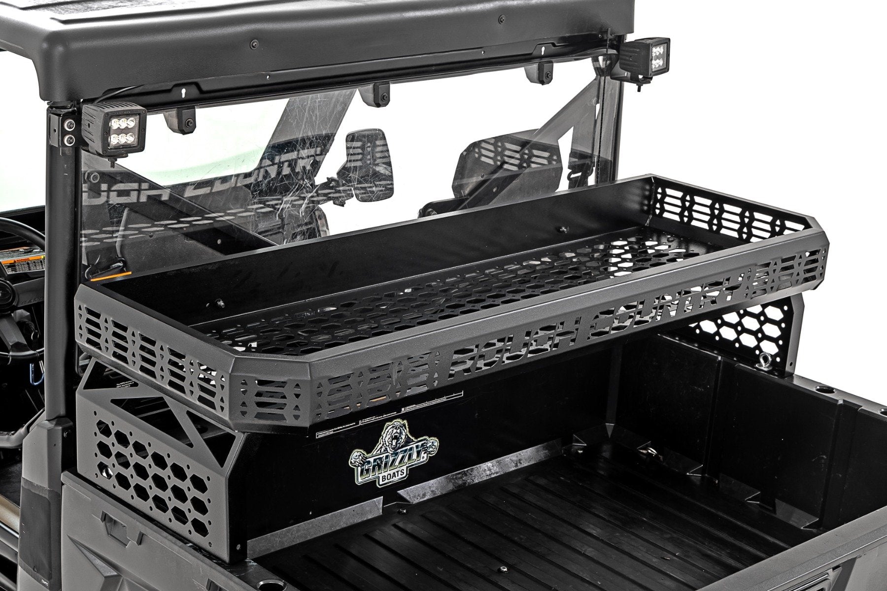 Rough Country Over Bed Cargo Rack | Can-Am Defender/Polaris Ranger