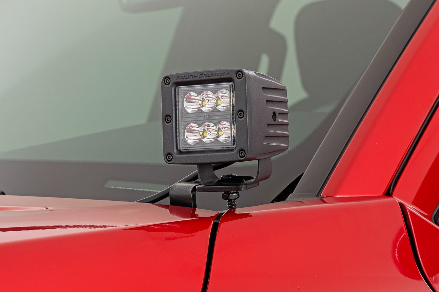 Rough Country LED Light Kit | Ditch Mount | 2" Black Pair | Flood | Toyota Tacoma (24-25)