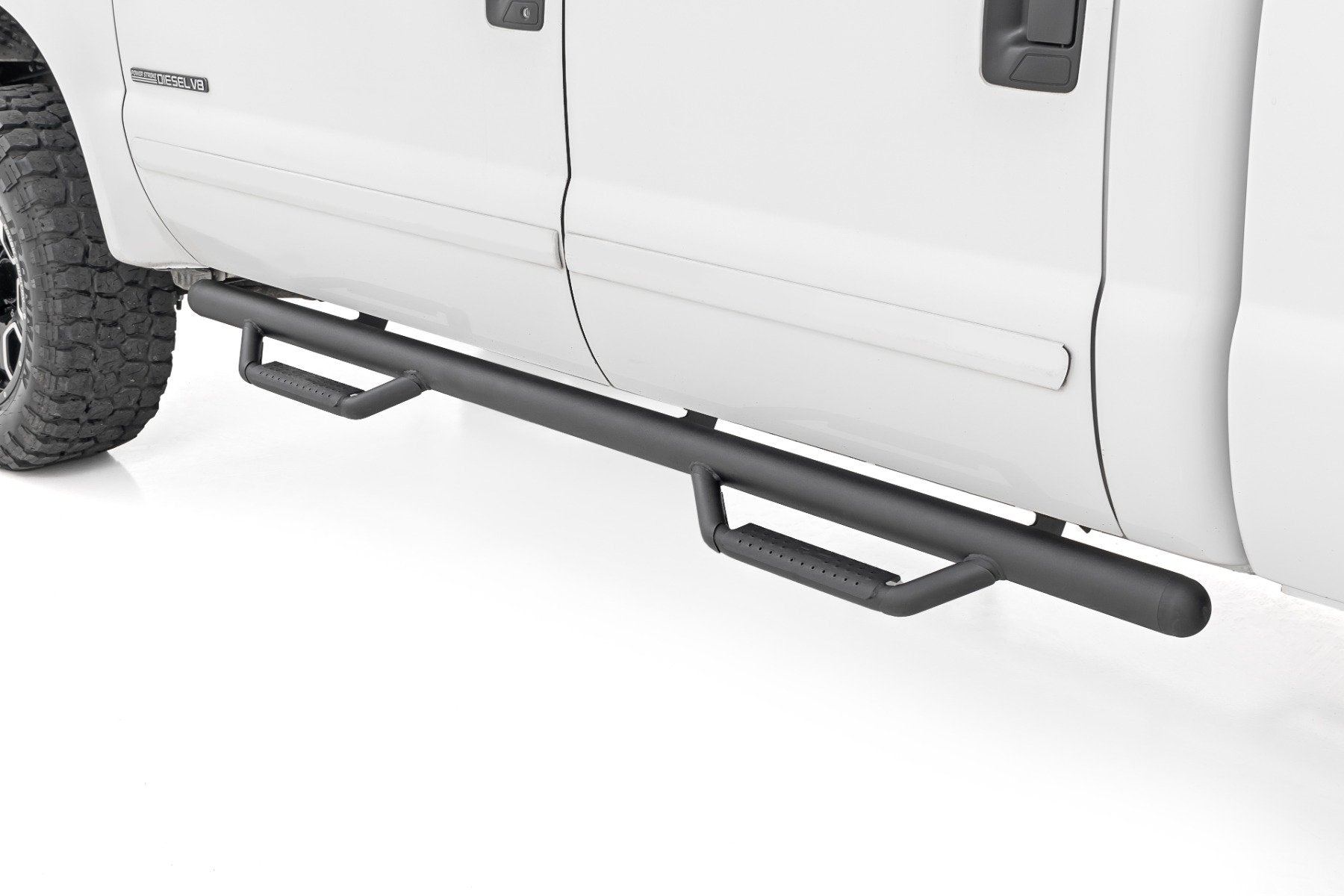 Rough Country Nerf Steps | Cab Length | Crew Cab | Ford F-250/F-350 Super Duty (99-16)