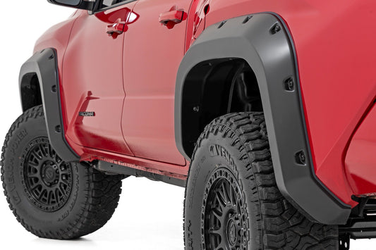 Rough Country Pocket Fender Flares | 3U5 Supersonic Red | Toyota Tacoma 2WD/4WD (2024-2025)