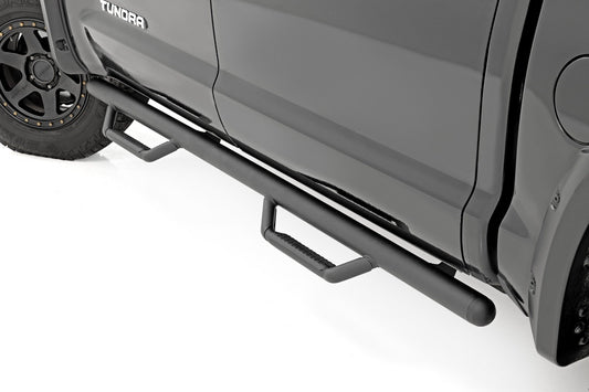 Rough Country Nerf Steps | Cab Length | CrewMax | 5'7" Bed | Toyota Tundra 2WD/4WD (07-21)