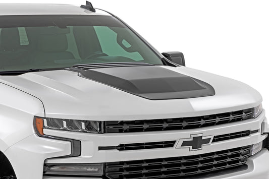 Rough Country Hood Scoop | GXD Sterling Grey Metallic | Chevy Silverado 1500 2WD/4WD (19-26)