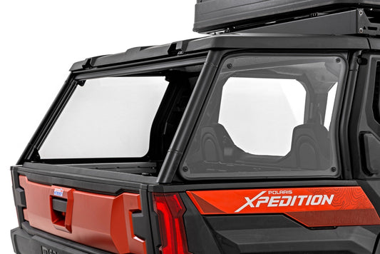 Rough Country Bed Side Rear Windows | Scratch Resistant | Polaris XPEDITION ADV 5