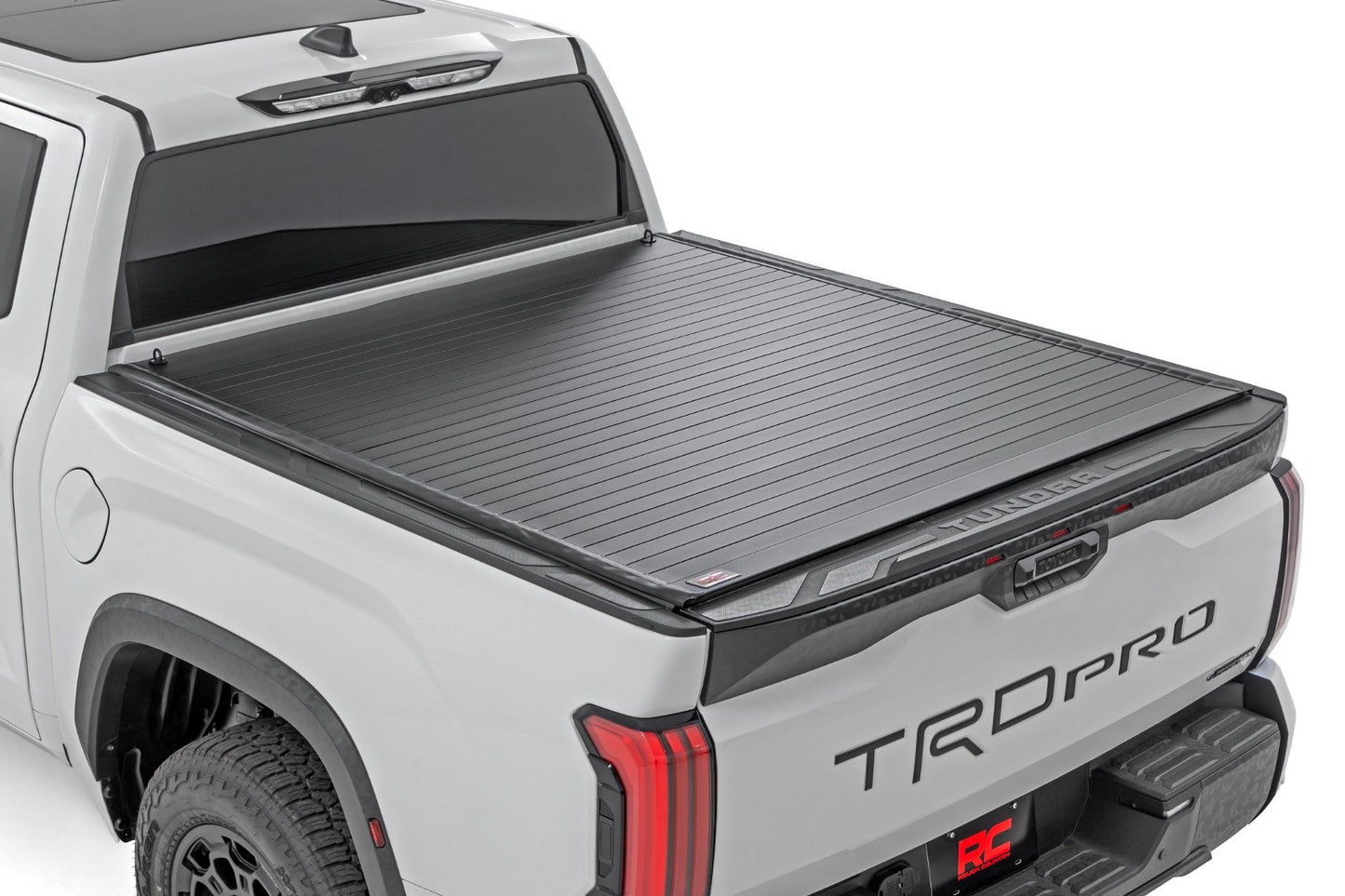 Rough Country Hard Roll Up Bed Cover | 5'7" Bed | Toyota Tundra 2WD/4WD (2022-2026)