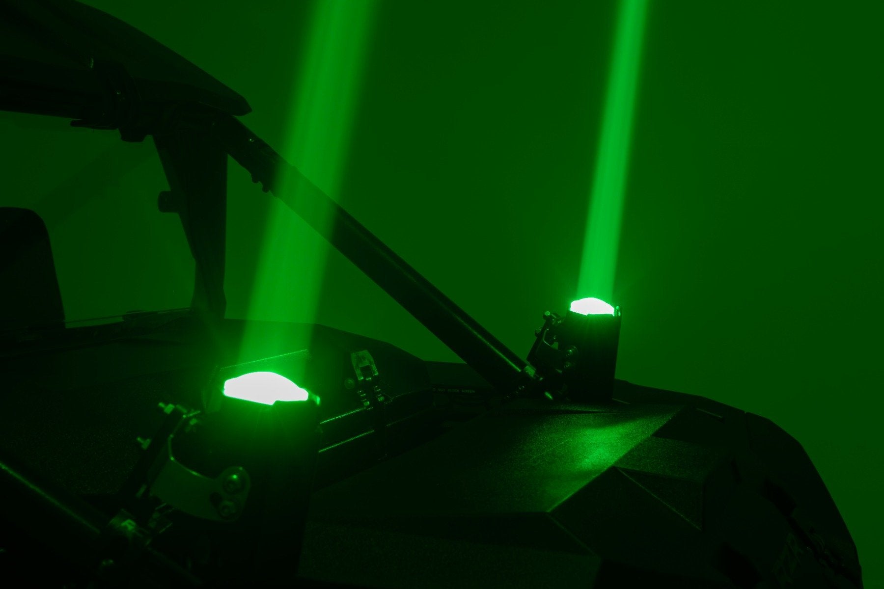 Rough Country Laser Whip Light Kit | RGBW | 1200 Lumens | Pair