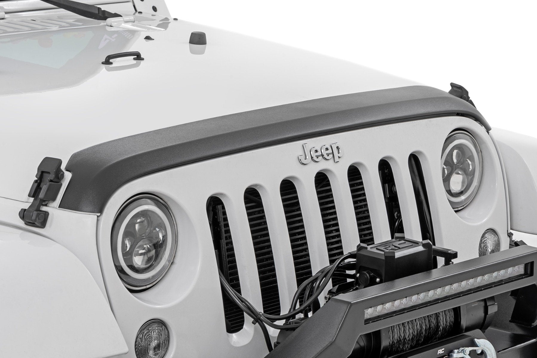 Rough Country Trail Cladding | Hood Protector | Jeep Wrangler JK/Wrangler Unlimited  (07-18)