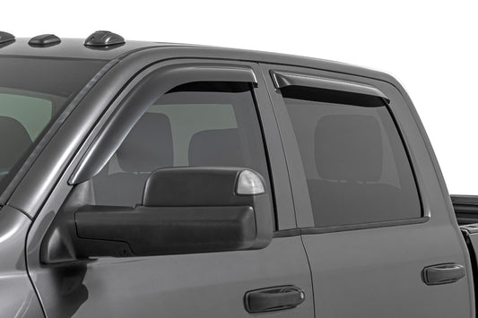 Rough Country Side Window Deflectors | Tape On Rain Guard | Ram 1500 (09-18)/2500 (10-26)