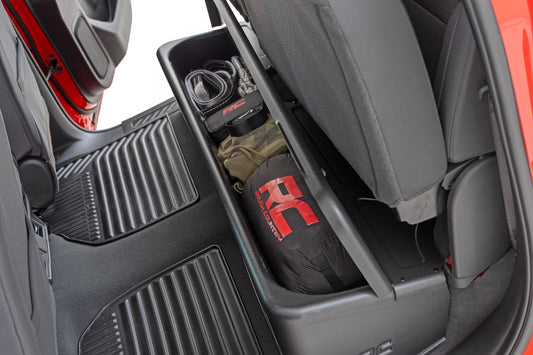 Rough Country Under Seat Storage with Locking Lid | Crew Cab | Chevy/GMC 1500/2500HD/3500HD (19-26)