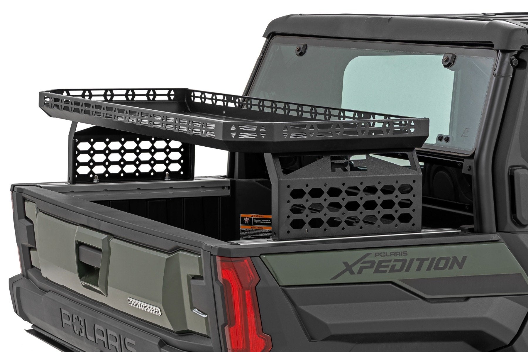Rough Country Bed Rack | Spare Tire Mount | Polaris Xpedition XP