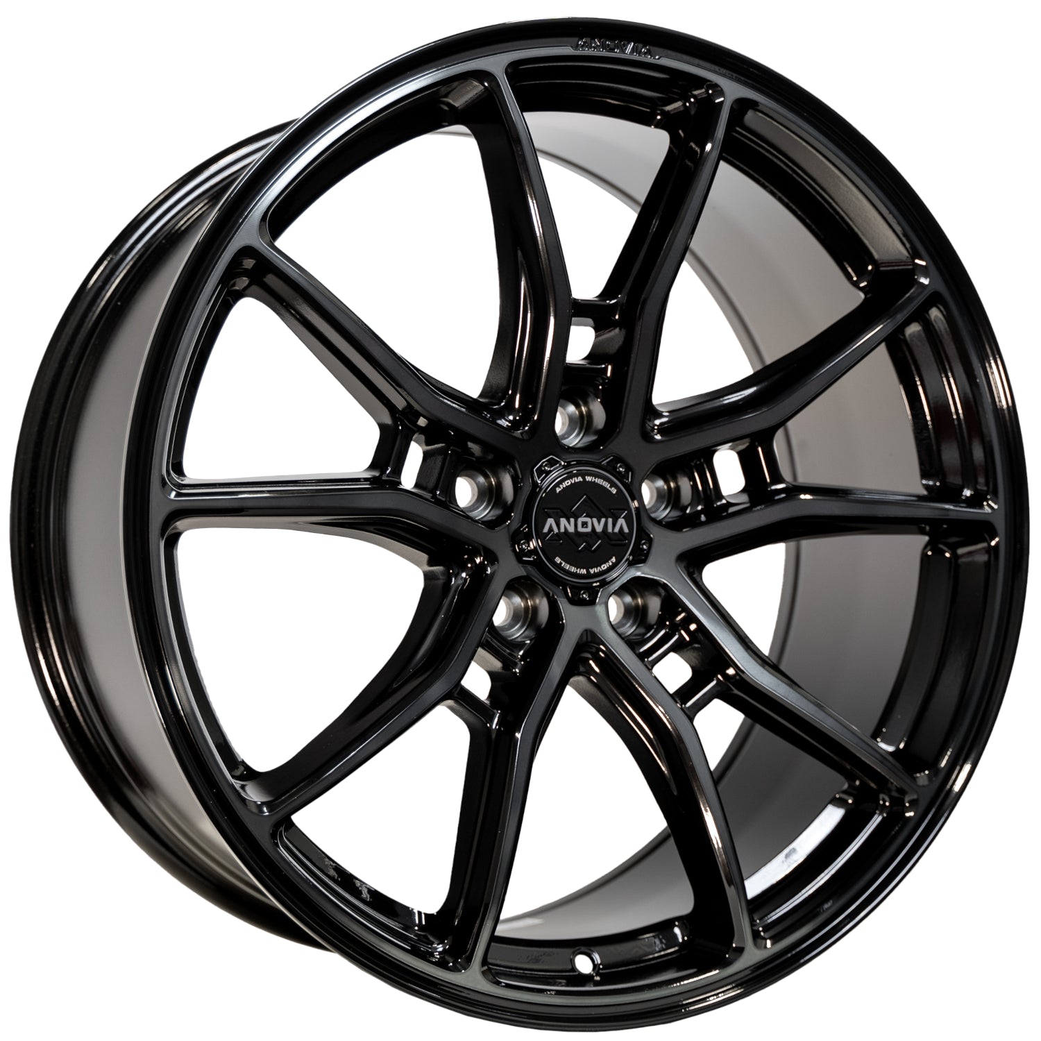 Anovia AN-10 Custom Wheel Black Machined Face Dark Tint