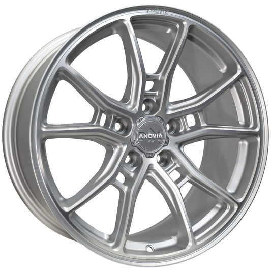 Anovia AN-10 Custom Wheel Silver Machined Face Satin Laquer