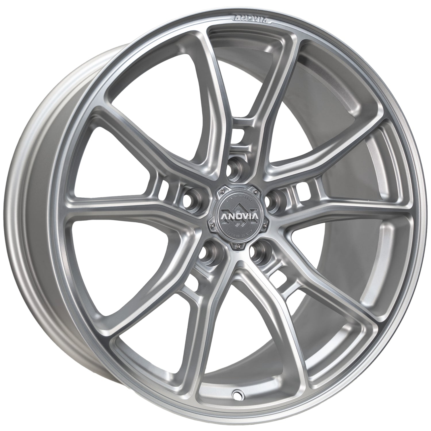 Anovia AN-10 Custom Wheel Silver Machined Face Satin Laquer