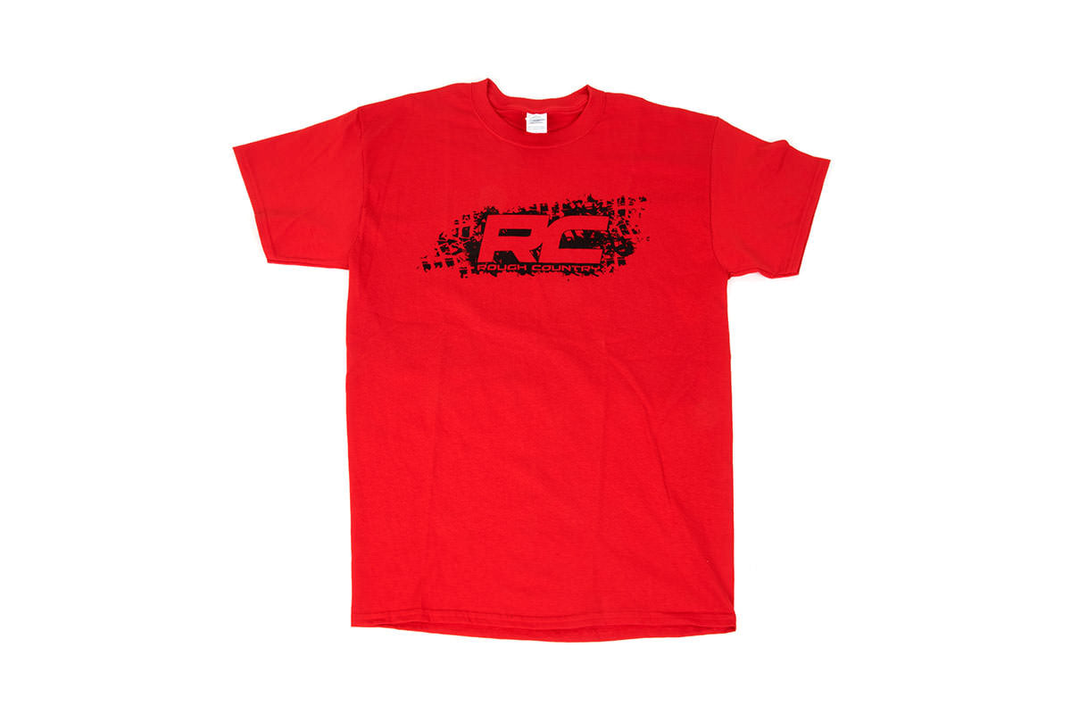 Rough Country Rough Country T-Shirt | Rough Country Tread | Red | Size SM