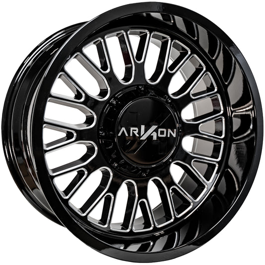 Arkon Offroad Athos Custom Wheel Gloss Black w/ Milled Edges