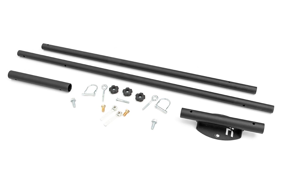 Rough Country Flag Pole Holder | Bed Rail | w/ Flag