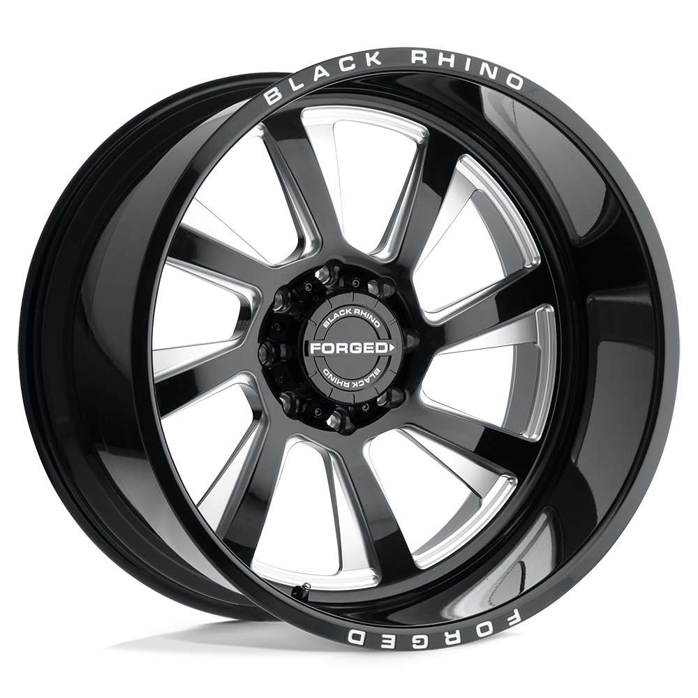 Black Rhino Hard Alloys BLASTER GLOSS BLACK W/ MILLED SPOKES - DIRECTIONAL
