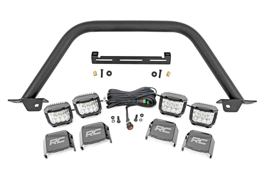 Rough Country Safari Bar | 3" OSRAM (Quad) | Wide | OE Modular Steel | Ford Bronco (21-25)