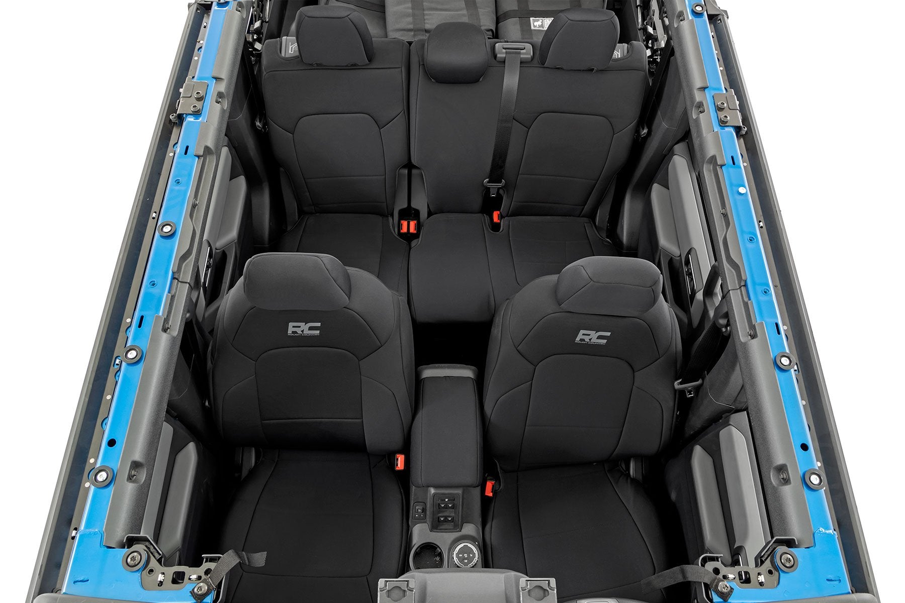 Rough Country Seat Covers | Bucket Seats | FR & RR | Ford Bronco 4WD (2021-2025)
