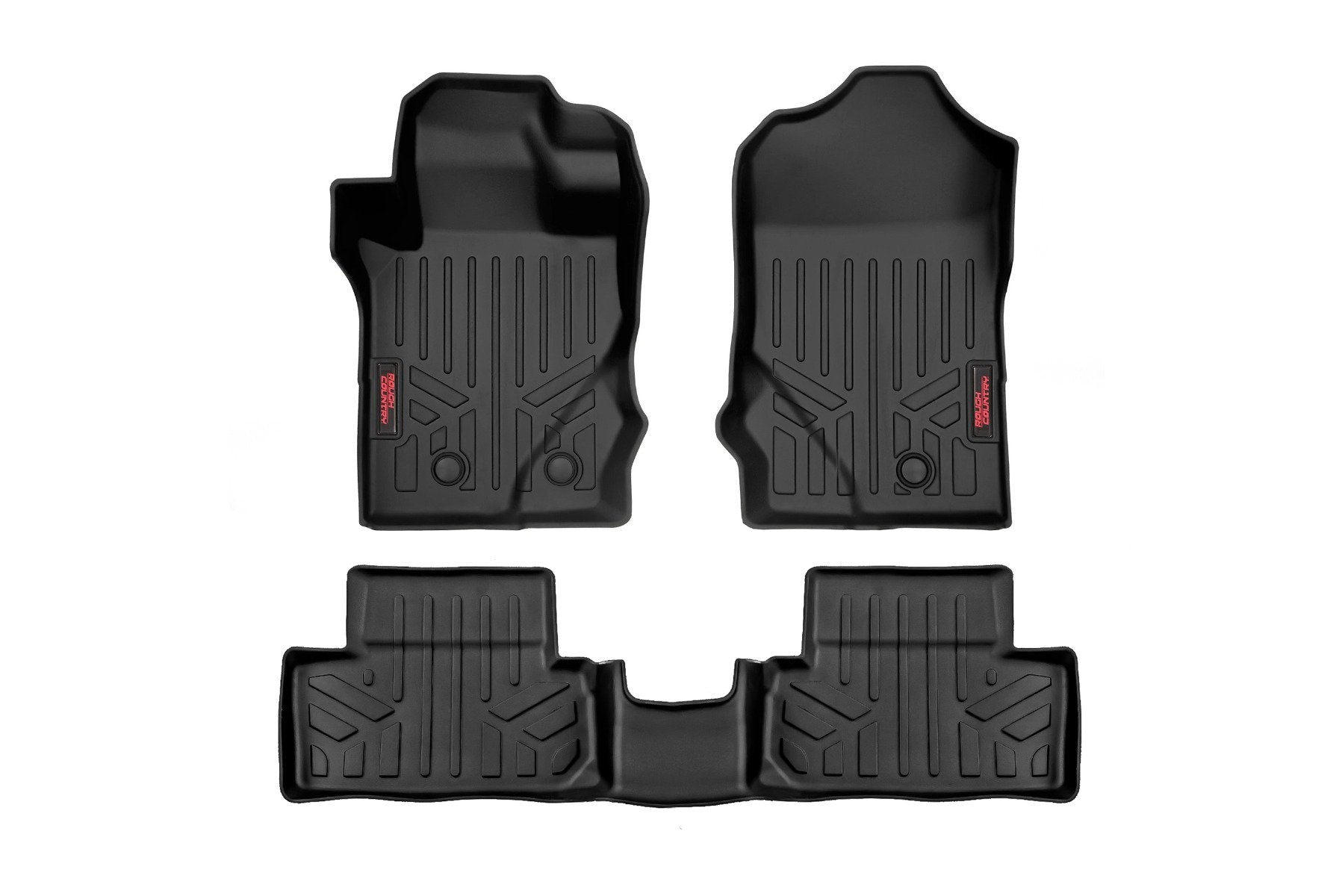 Rough Country Floor Mats | Front & Rear | Ford Bronco (2 Door) 4WD (2021-2025)