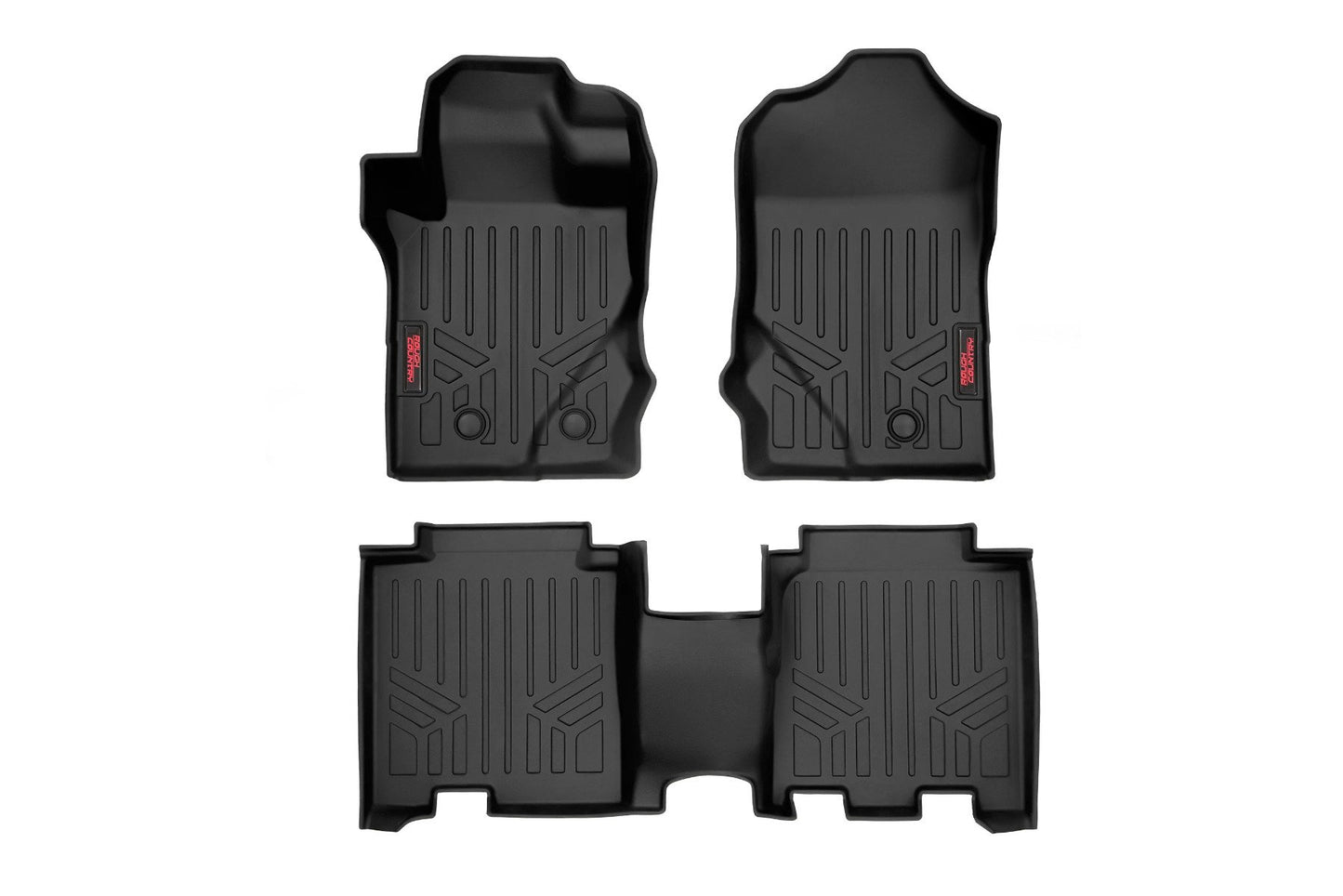 Rough Country Floor Mats | Front & Rear | Ford Bronco 4WD (2021-2025)