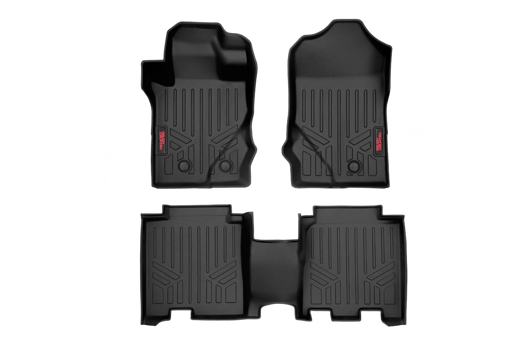 Rough Country Floor Mats | Front & Rear | Ford Bronco 4WD (2021-2025)