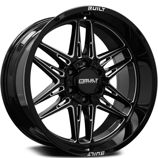 Built Off-Road BTO-5 Custom Wheel Gloss Black Milled