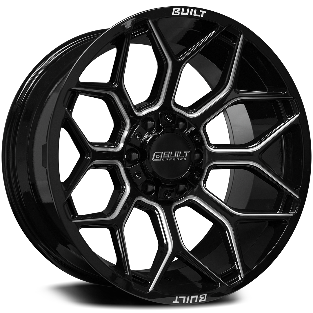 Built Off-Road BTO-4 Custom Wheel Gloss Black Milled