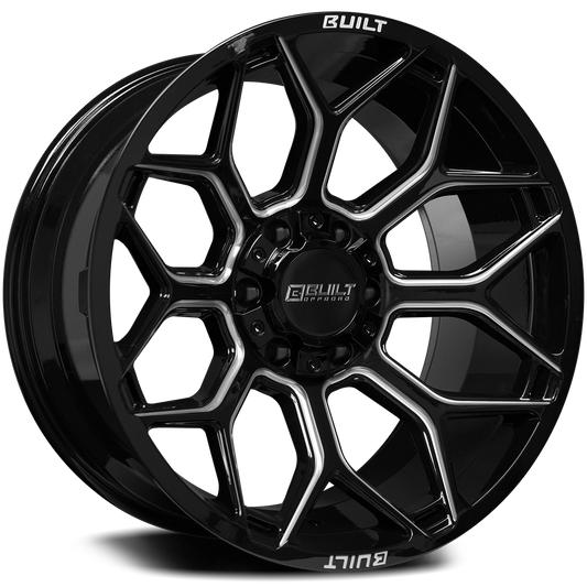 Built Off-Road BTO-4 Custom Wheel Gloss Black Milled