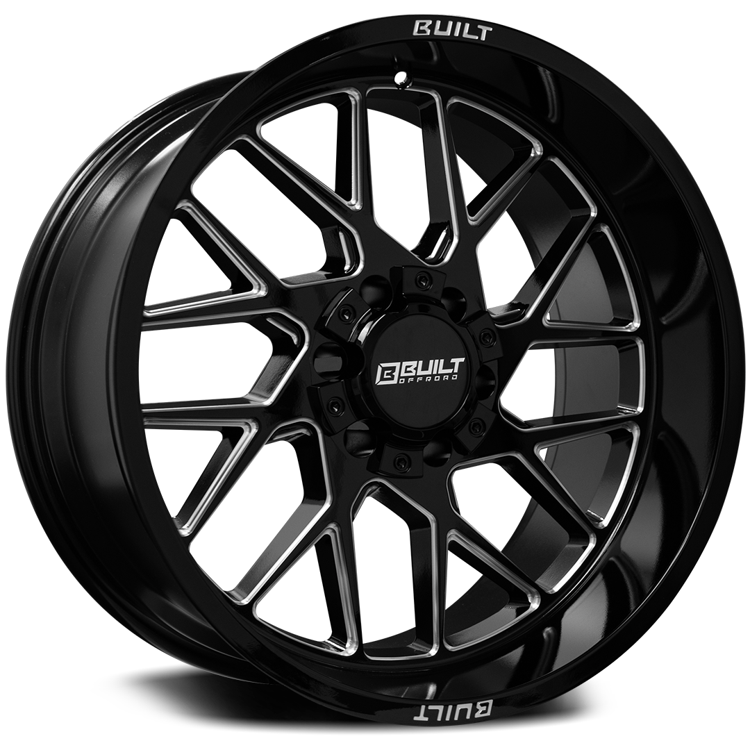 Built Off-Road BTO-3 Custom Wheel Gloss Black Milled