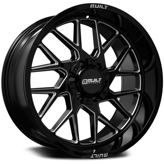 Built Off-Road BTO-3 Custom Wheel Gloss Black Milled