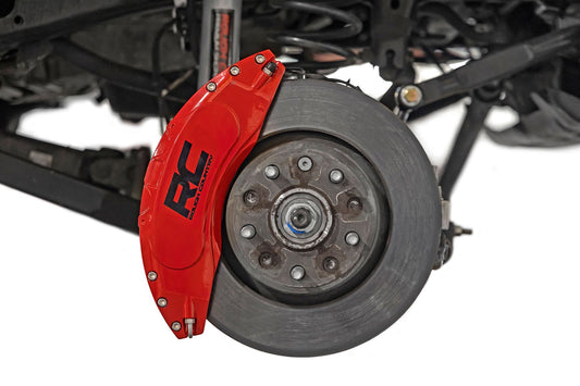 Rough Country Caliper Covers | Front and Rear | Red | Sport | Jeep Gladiator JT/Wrangler JL (18-26)