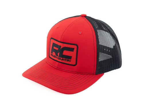 Rough Country Rough Country Hat | Black Mesh | Rough Country Patch | Black/Red - Richardson 112
