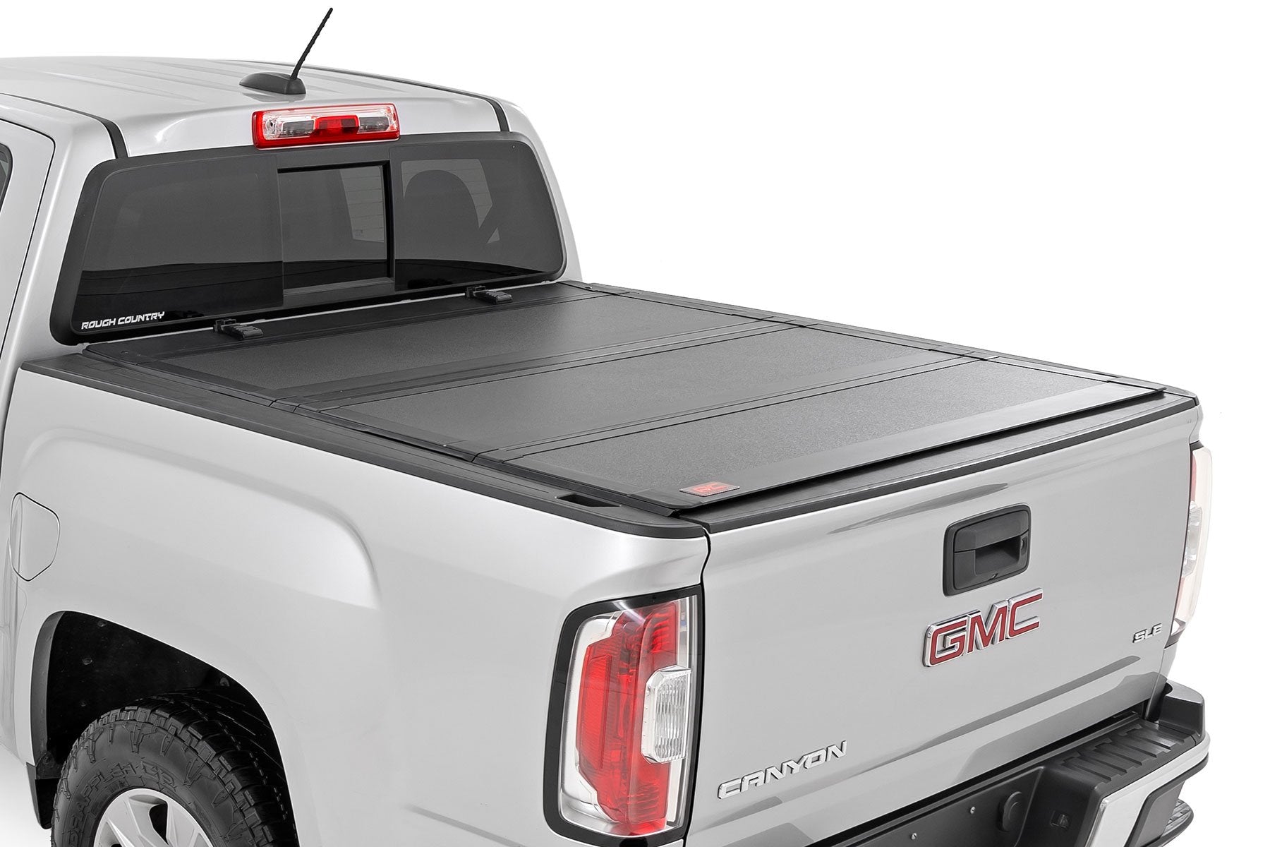 Rough Country Hard Tri-Fold Flip Up Bed Cover | 6' Bed | Chevy/GMC Canyon/Colorado (15-26)