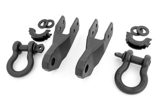 Rough Country Tow Hook to Shackle Bracket | D-Ring Combo | Chevy Colorado 2WD/4WD (15-22)