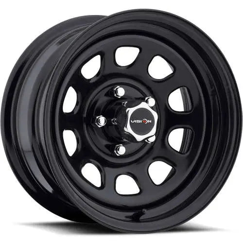 VISION STEEL 15X10 -39 5X114.3 Gloss Black