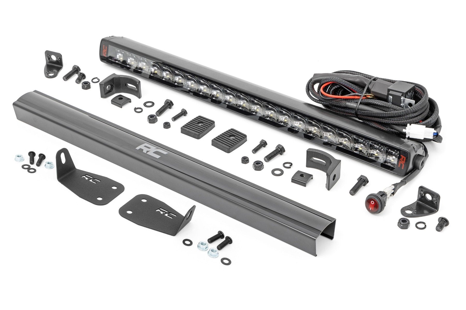 Rough Country LED Light Kit | Bumper Mount | 20" Spectrum Single Row | Ford Bronco Sport (21-26)