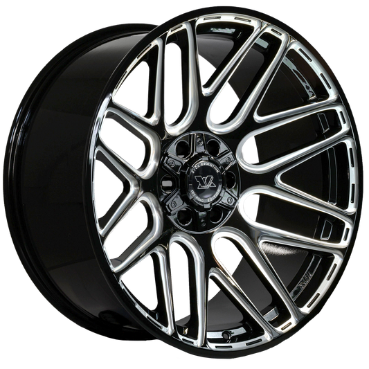 Evok EV501 Custom Wheel Gloss Black Milled Spokes