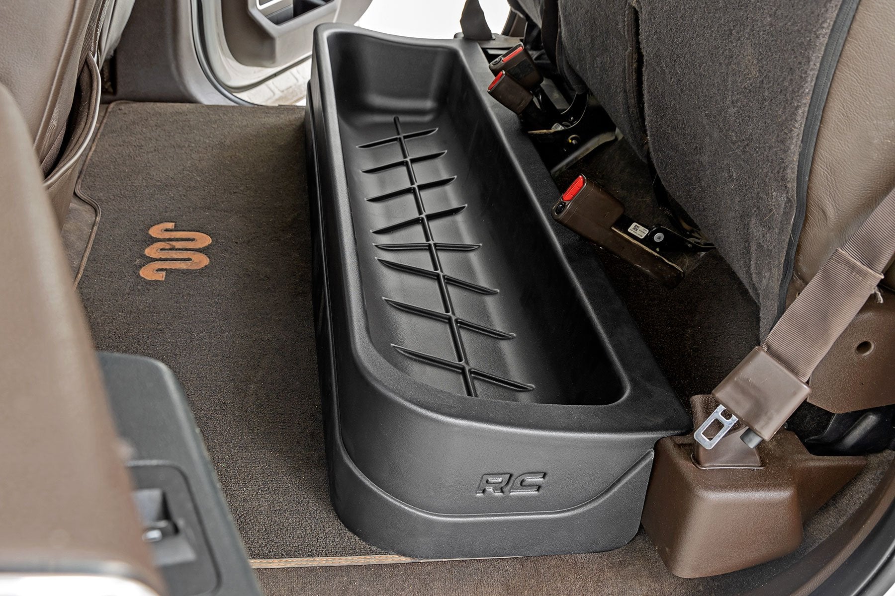 Rough Country Under Seat Storage | Crew Cab | Ford F-150/F-250/F-350/Raptor  (2015-2026)