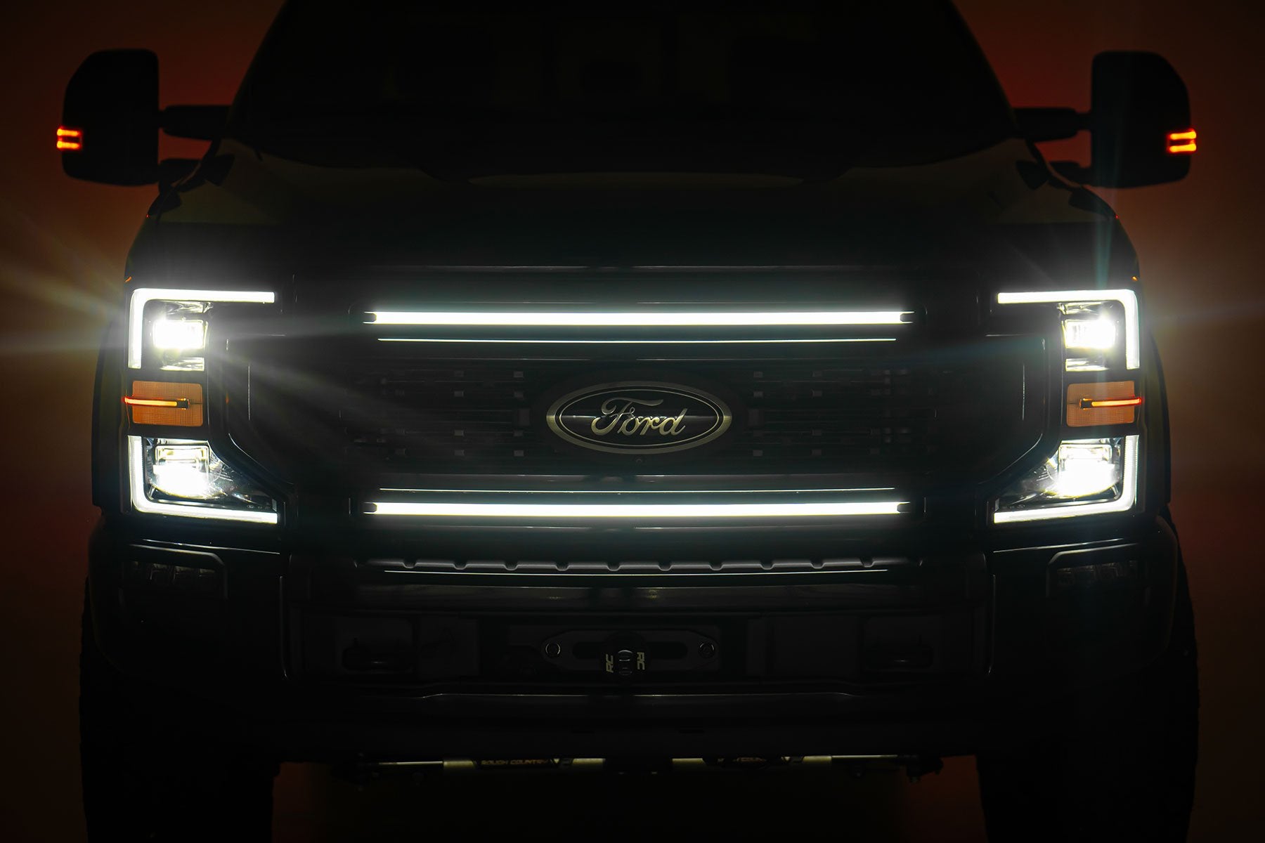 Rough Country LED Light Kit | Grille Mount | 30 Inch DRL | Ford F-250/F-350 Super Duty (17-22)