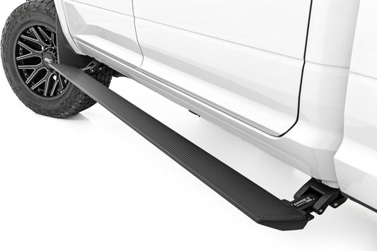 Rough Country Power Running Boards | Dual Electric Motor | Quad Cab | Ram 2500 (11-26)/3500 (11-25)