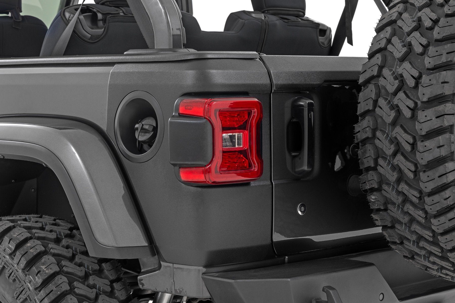 Rough Country Trail Cladding | Rear Corners | Jeep Wrangler JL/Wrangler Unlimited (18-26)
