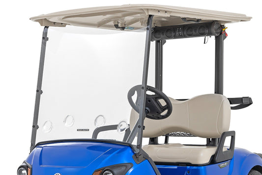 Rough Country Vented Full Windshield | Scratch Resistant | Yamaha Drive2