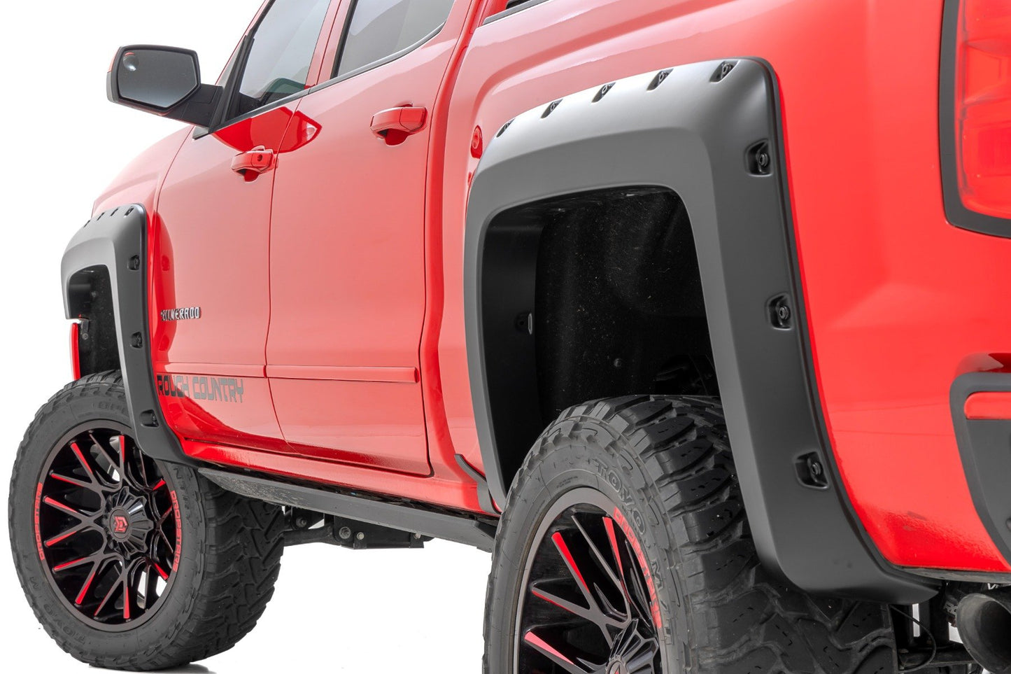 Rough Country Pocket Fender Flares | 5'9" Bed | GAN Silver Ice Metallic | Chevy Silverado 1500 (14-18 & Classic)