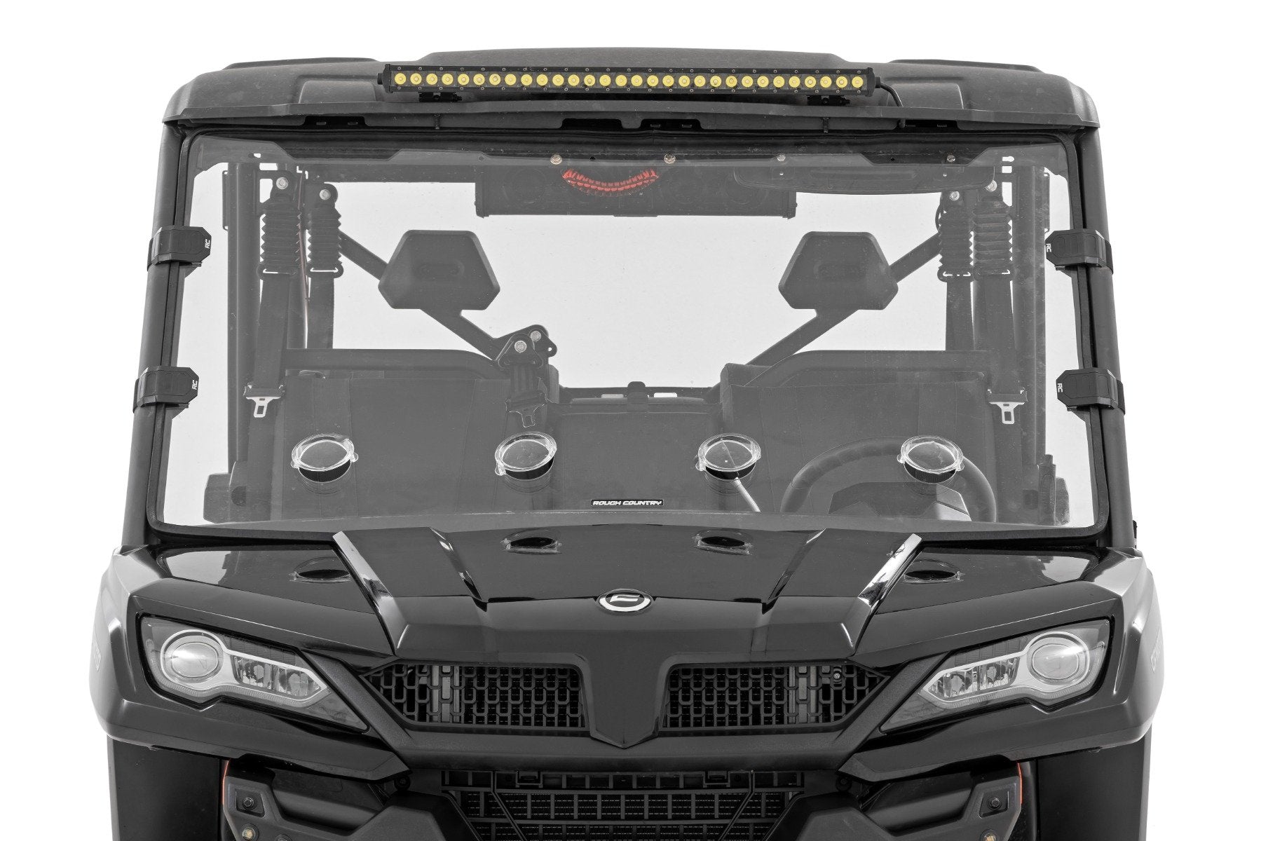 Rough Country Vented Full Windshield | Scratch Resistant | CFMOTO UFORCE 1000