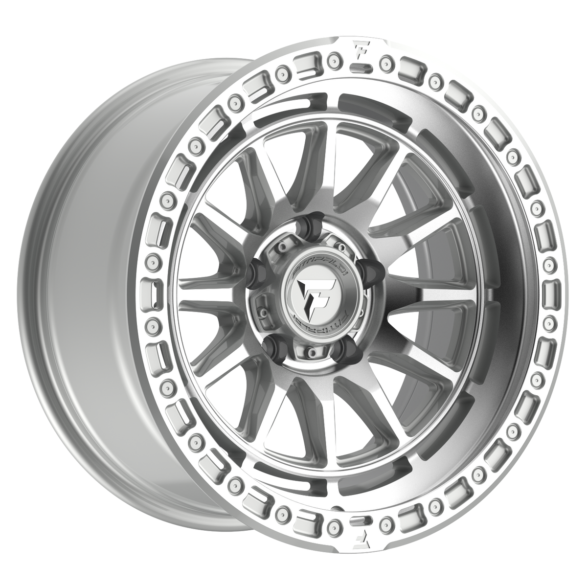 Fittipaldi FT114 Custom Wheel Machined Silver Machined Lip