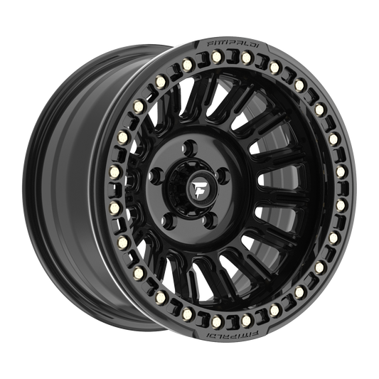 Fittipaldi FB152 Custom Wheel Satin Black with Gloss Black Forged Ring